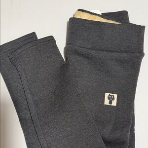 NWT Cozy Fleece Lined Gray Leggings